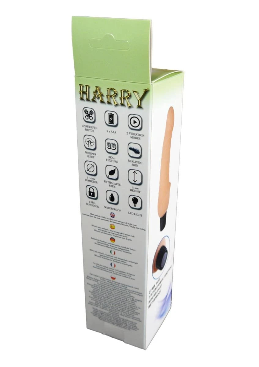 Vibrador realista Harry 7 funciones – de cyberskin, nude | Favorites