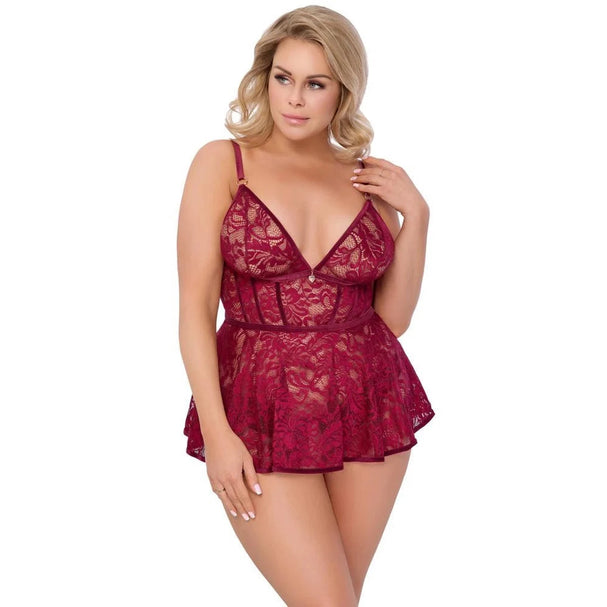 Babydoll rouge 2XL