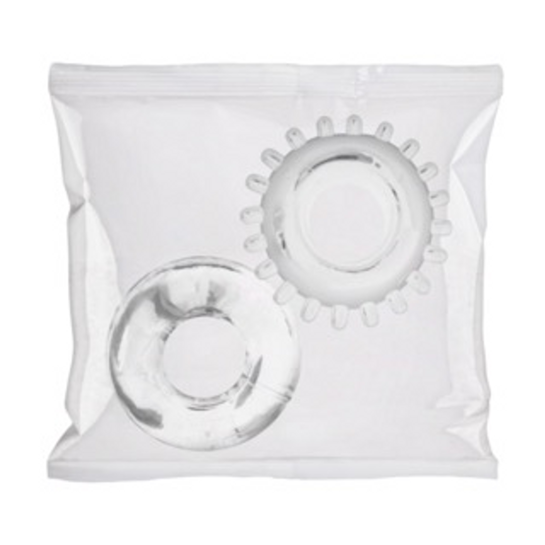 Lot de 2 anneaux en C – Recharge en vrac 50 pièces – Transparent