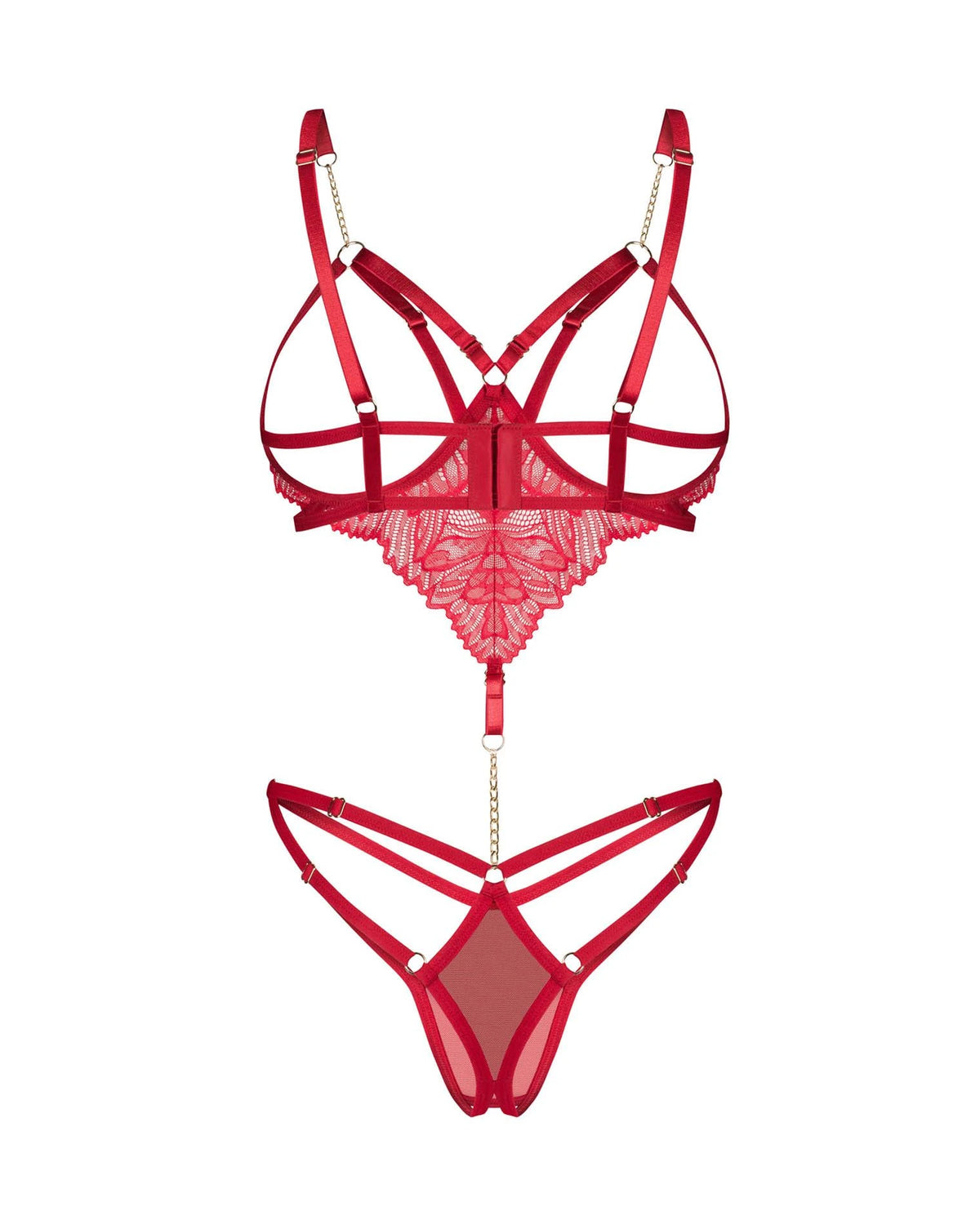 Body Matildea – aperto, rosso | Obsessive