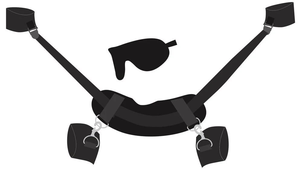 BDSM accessory Neck Wrist Ankle – black | Bad Kitty