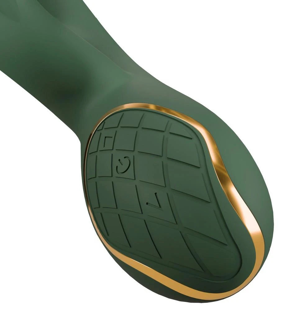 Rabbit-Vibrator Luxurious 10 Funktionen – wiederaufladbar, grün | Emerald Love