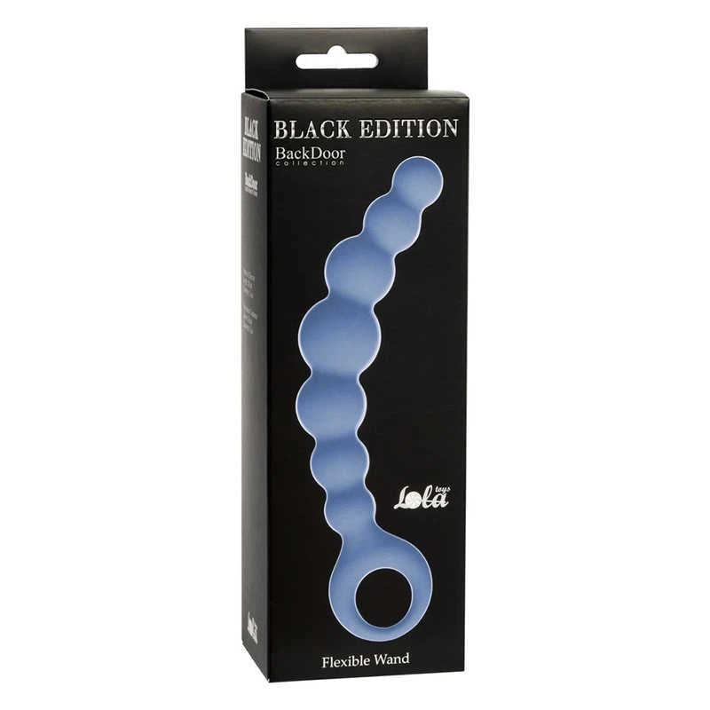 Plug Anal Barbe baguette flexible bleue