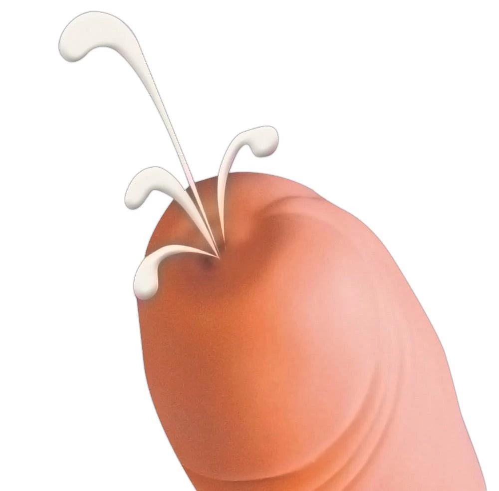Realistic dildo Squirting 21 cm – nude