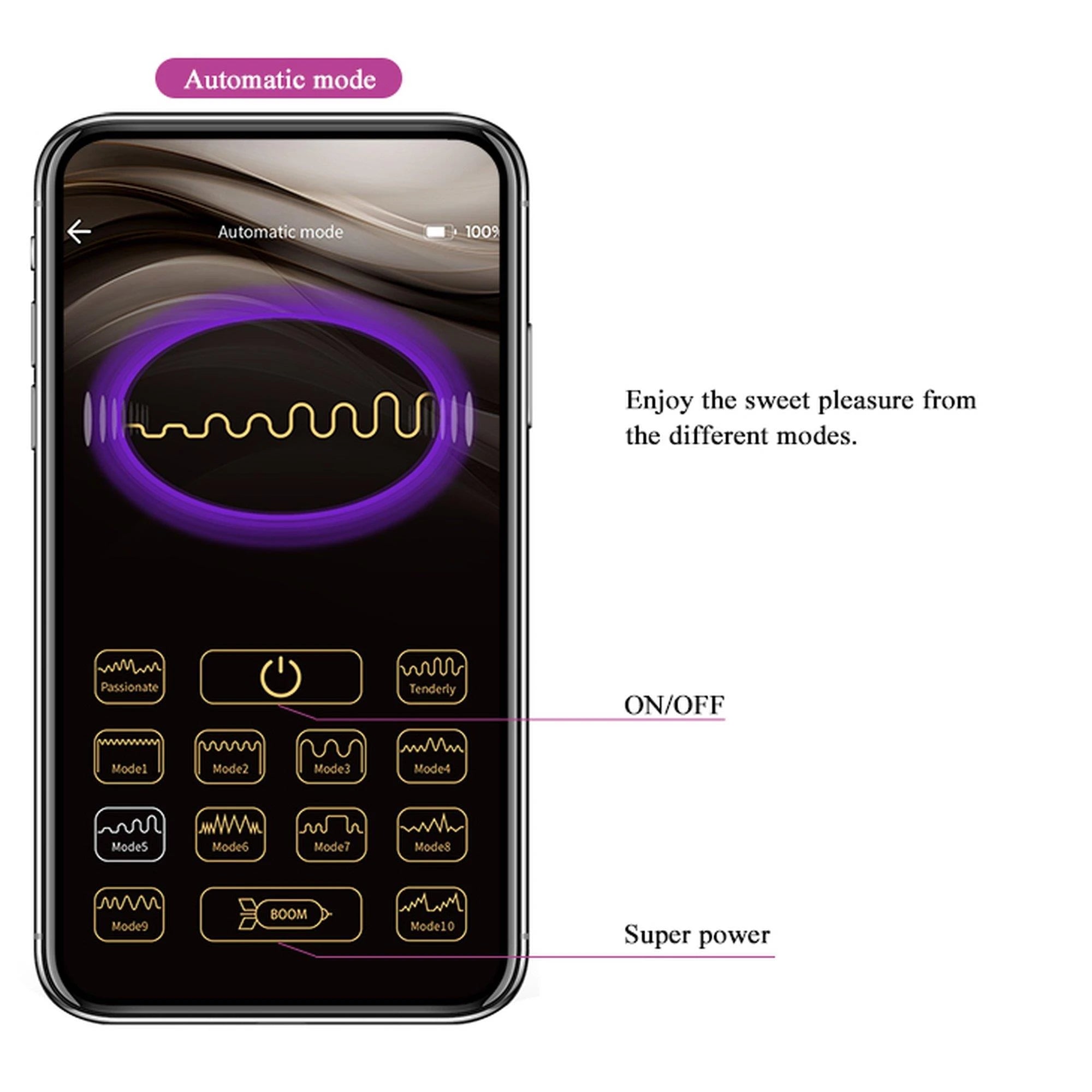 PRETTY LOVE - Jayleen, 12 fonctions de vibration Contrôle de l'application mobile à distance