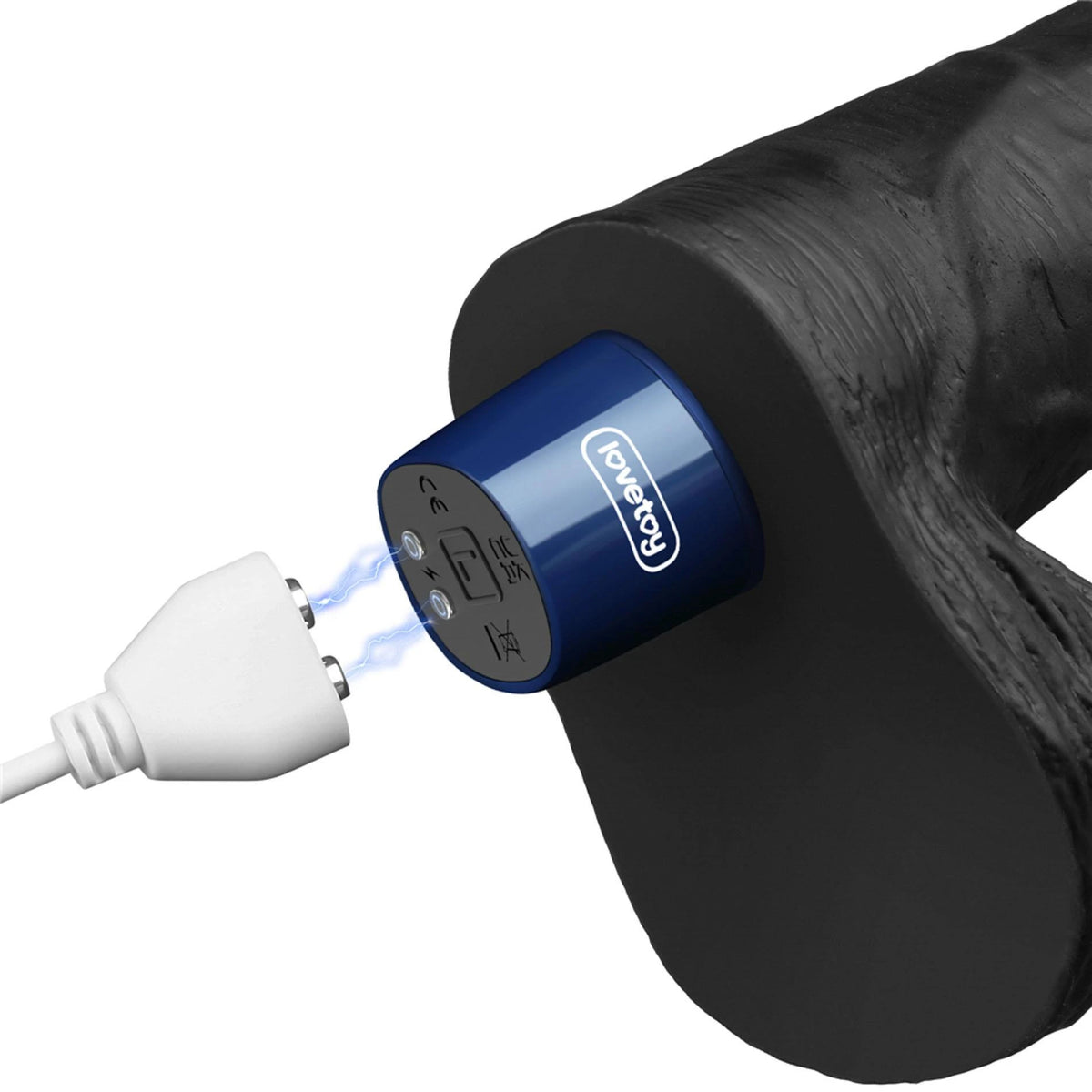 Consolador Softee 10 funciones – recargable, vibrador, negro 10-LV330221 | Lovetoy