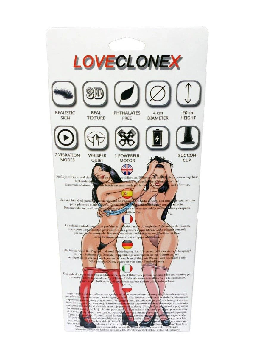 Vibrador realista Kronos Loveclonex 7″″-vibration – com controlo remoto, nude | Favorites