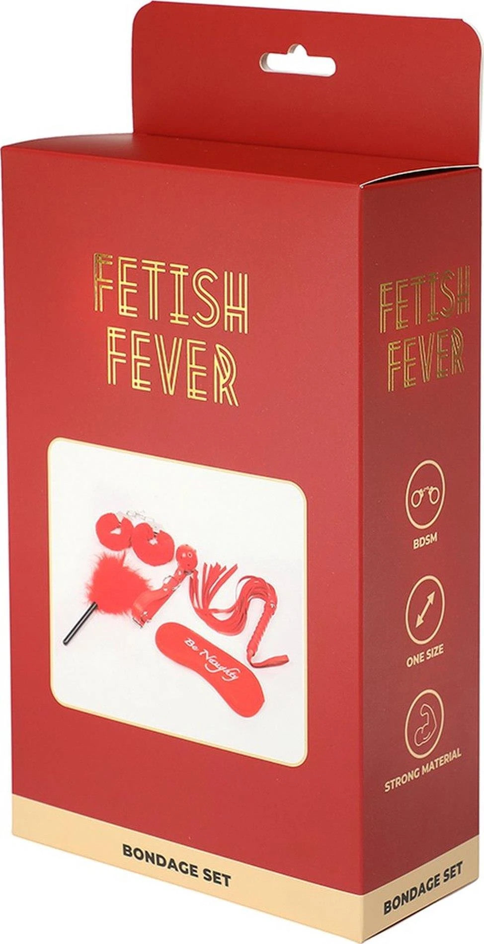 Fetish Fever - Ensemble Bondage - 5 pièces - Rouge