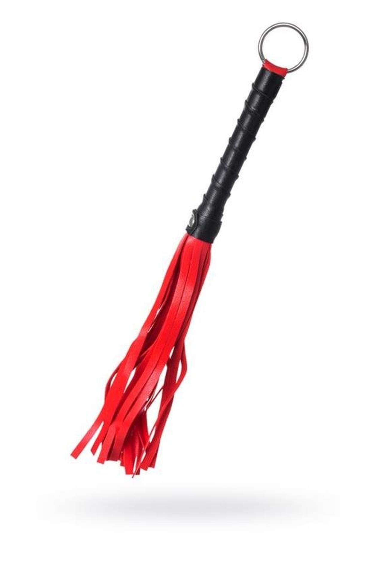 Fouet Anonymo, similicuir, rouge, 28 cm