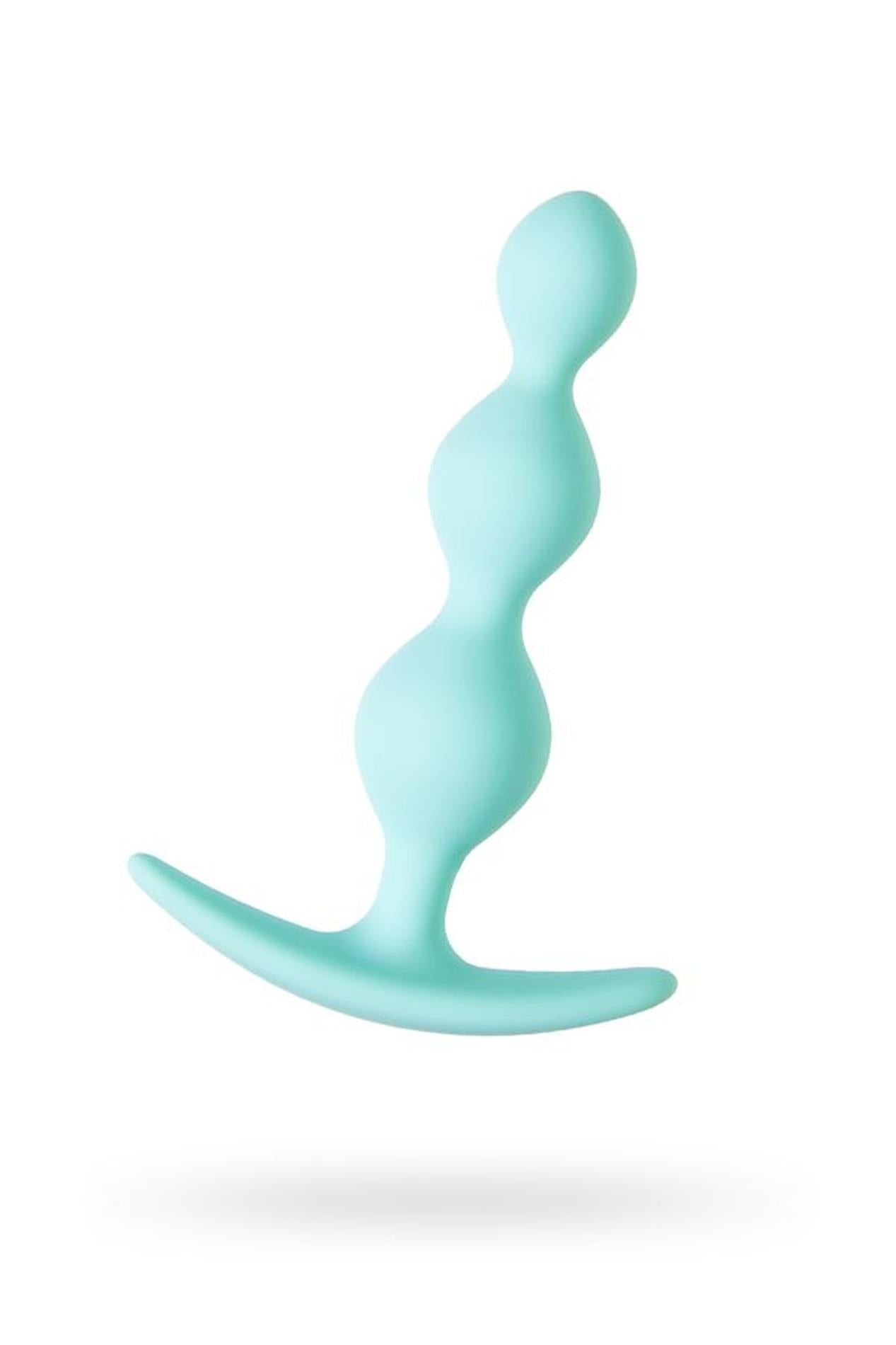 ToDo by Toyfa Anal plug Triple, silicone, menthe, 10.5 cm, Ø 2.4 cm