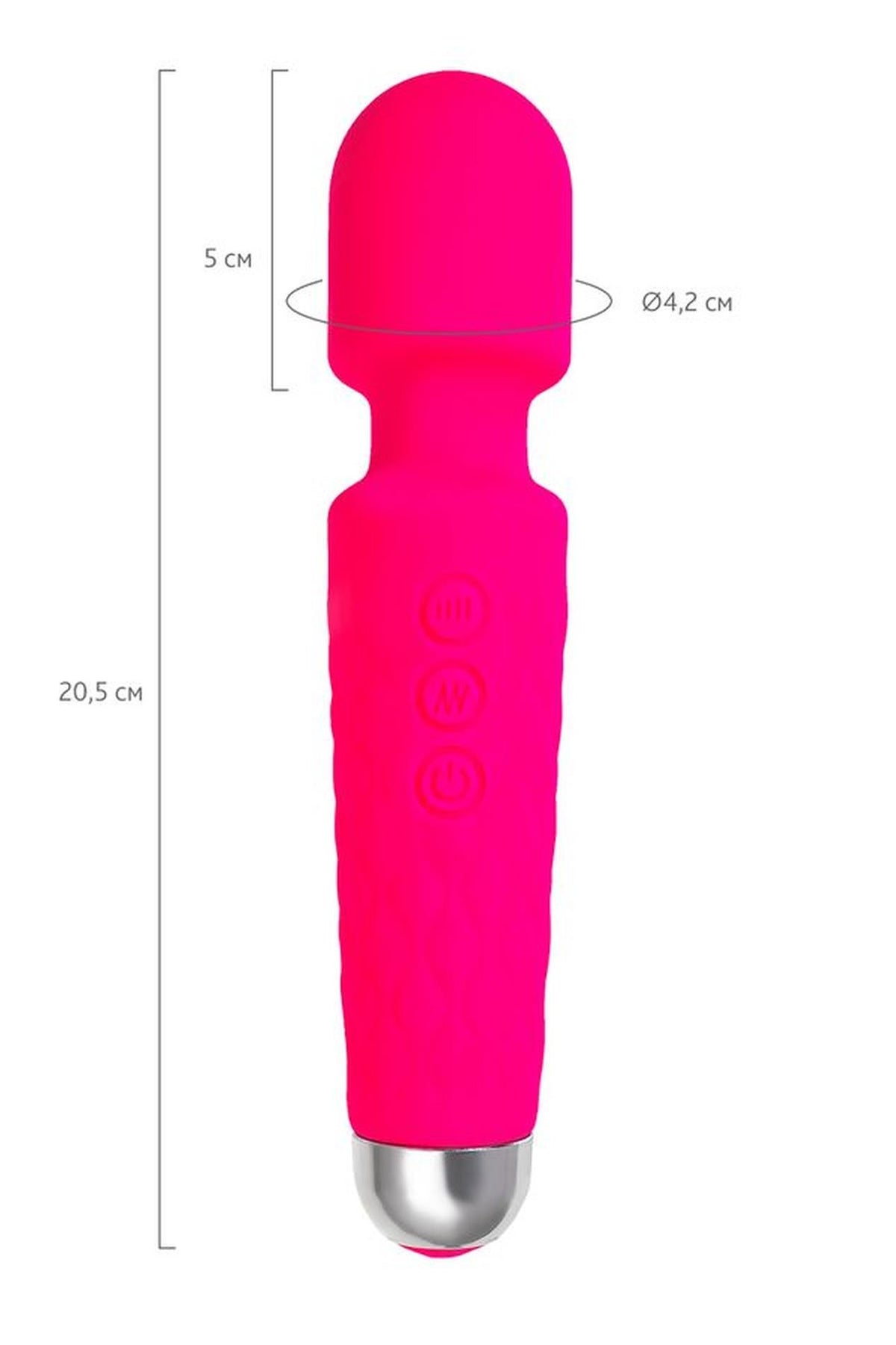 Masajeador wand Peony – recargable, rosa | Flovetta