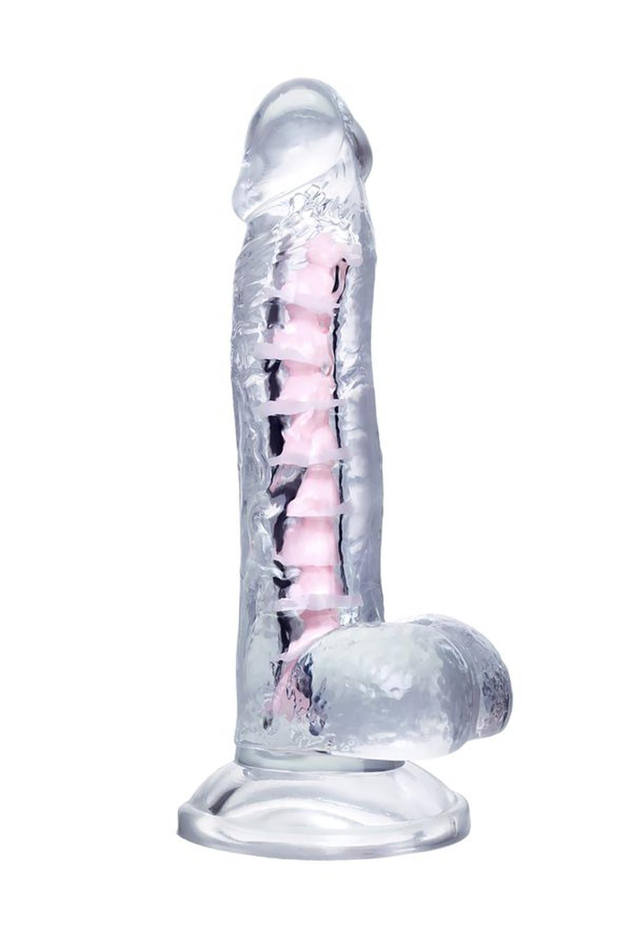 Godemichet souple A-Toys Paret, transparent, 18 cm
