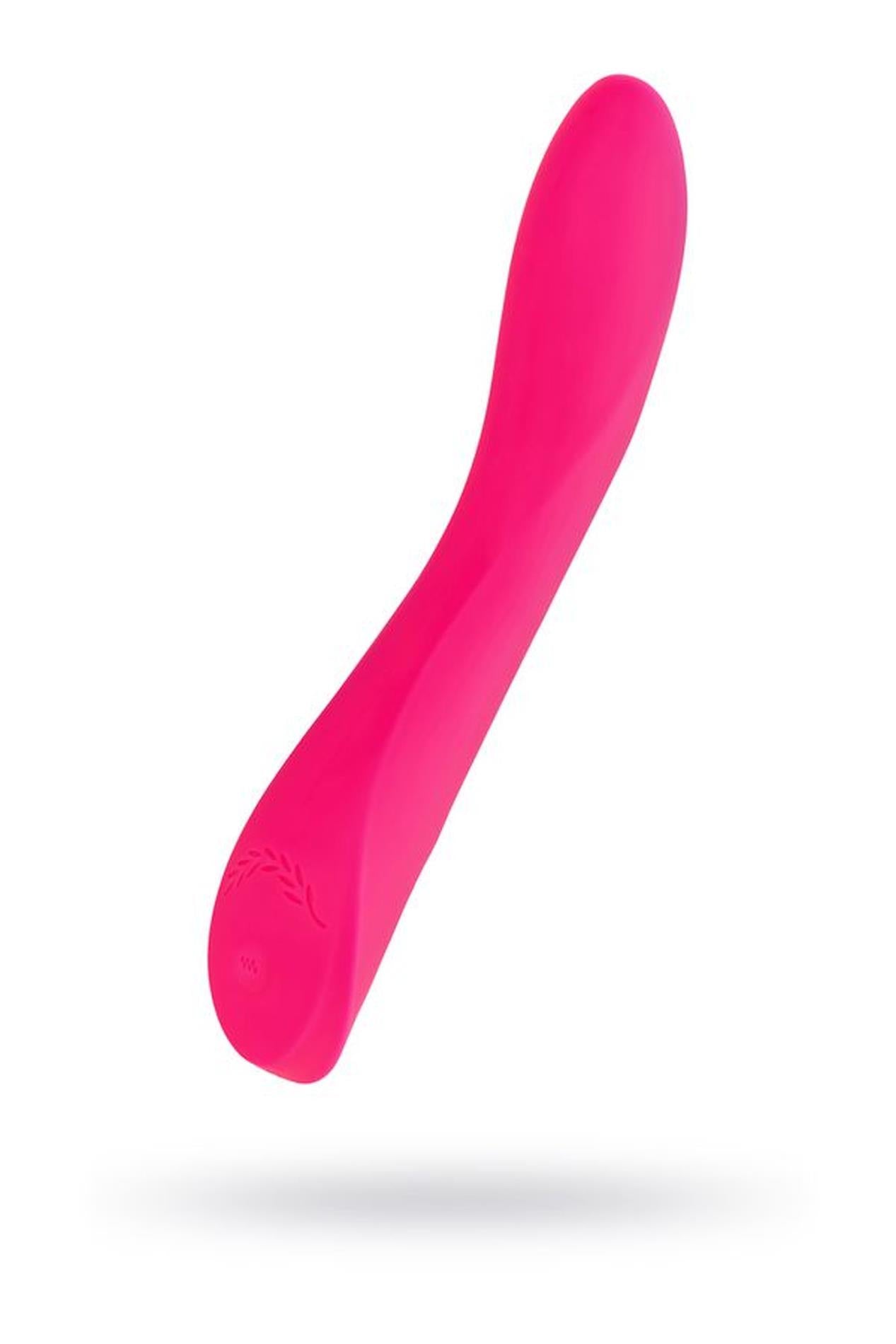 Vibrateur JOS Twig irréaliste, 5 modes de vibration, silicone, rose, 20,5 cm, Ø 3,4 cm