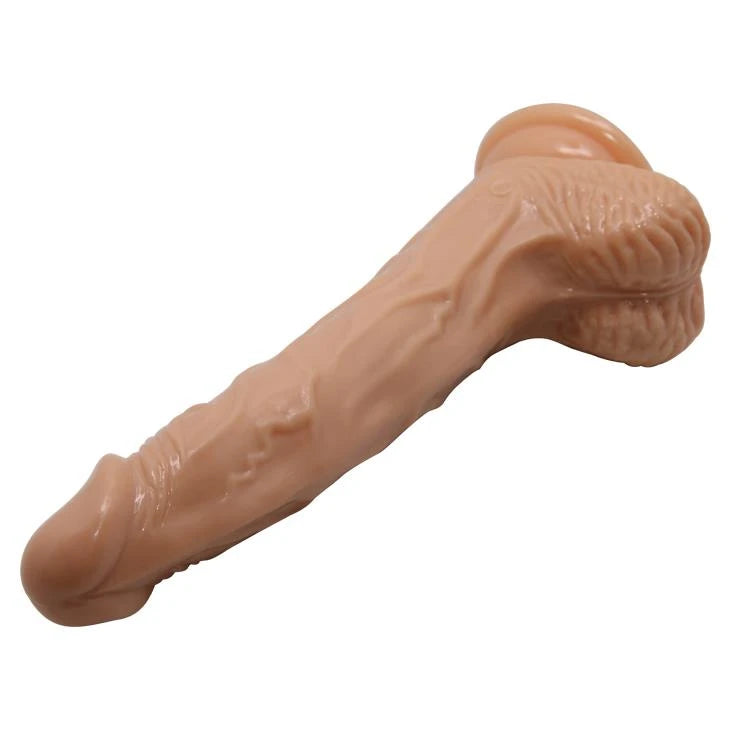 Realistic vibrator Bodach 7 7 functions – rechargeable, with suction cup, nude | Baile
