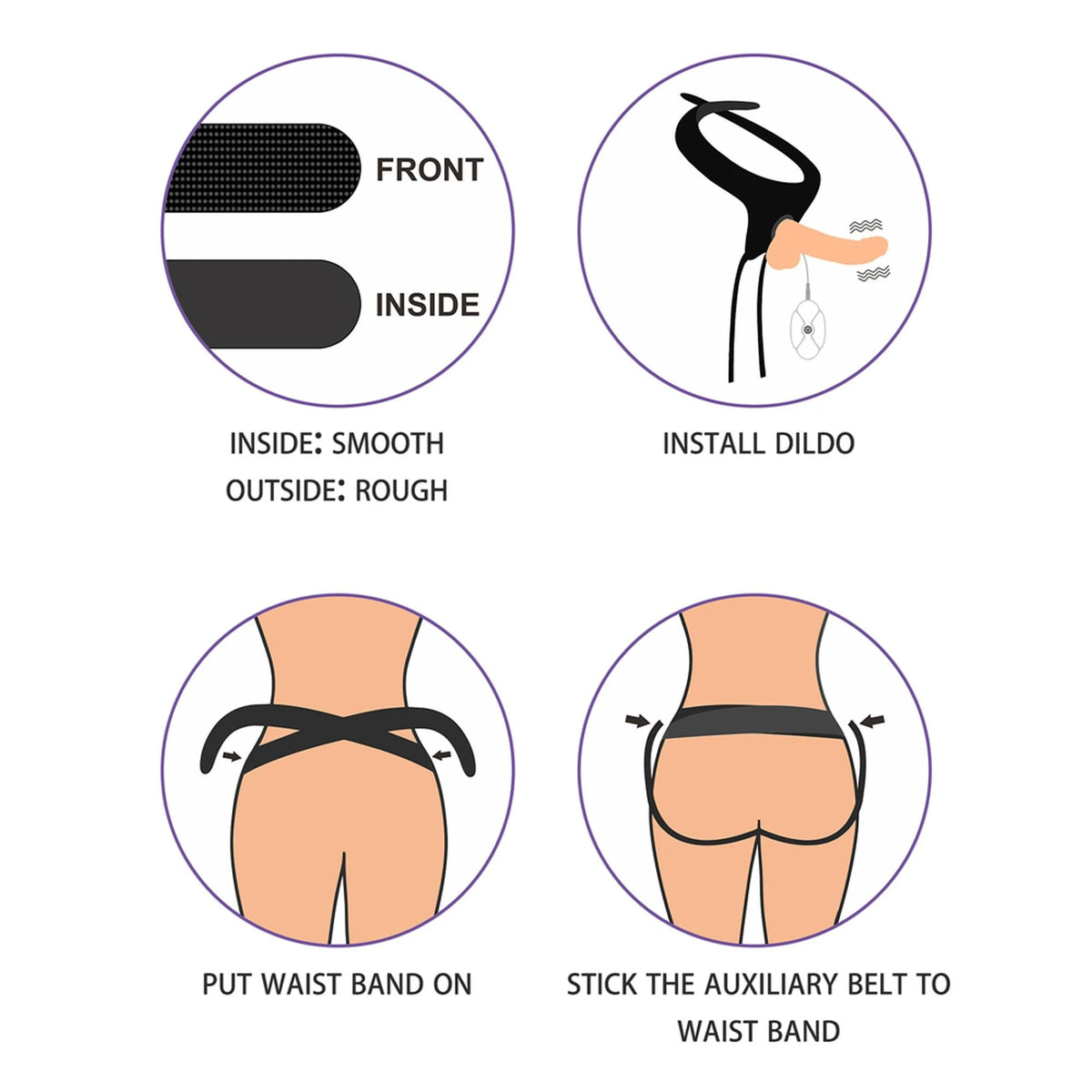 Strap-on Easy 2 velocità – vibrante 10-LV715116 | Lovetoy