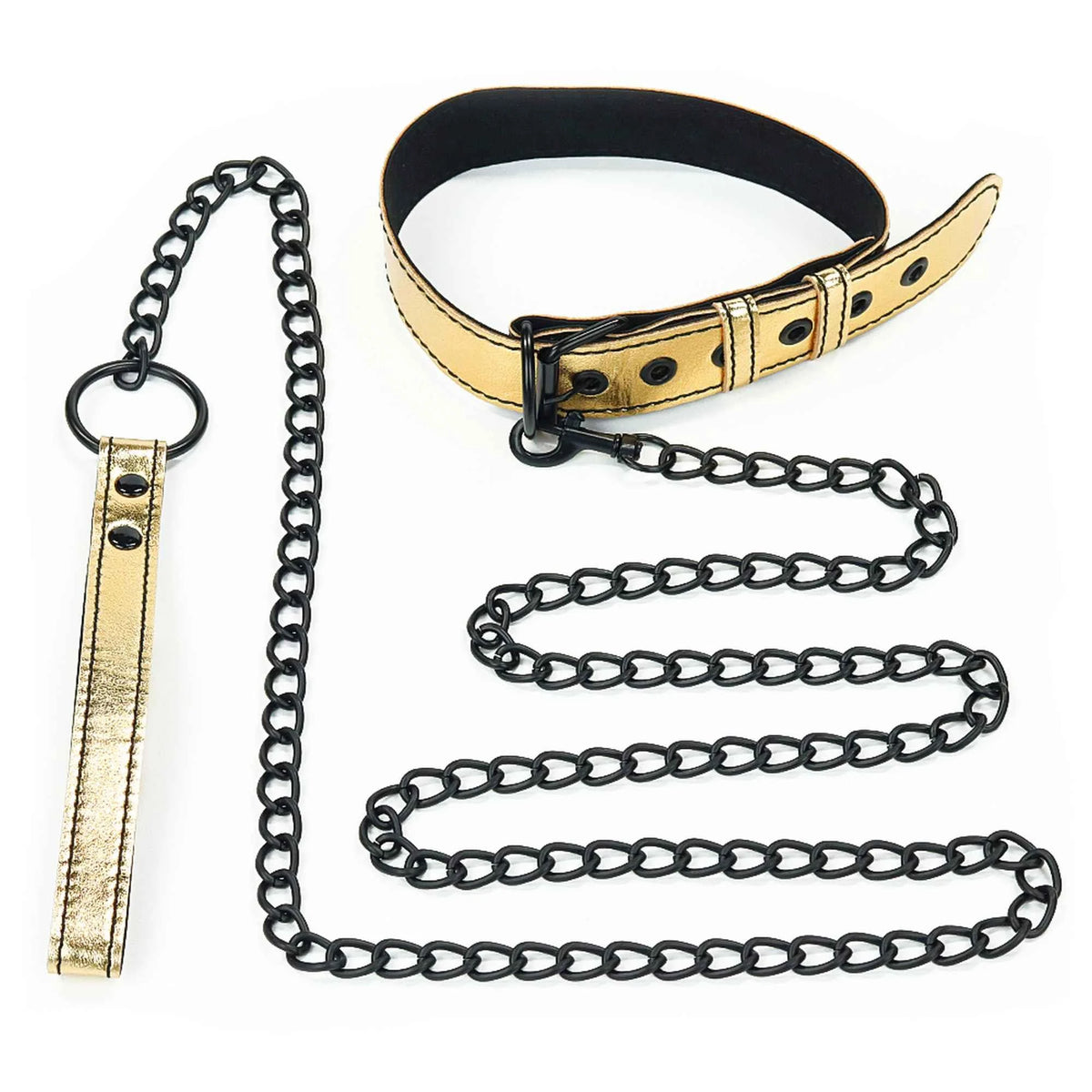 Costrizione bondage Pup Collar With Leash – nera 10-LV761004-7 | Lovetoy