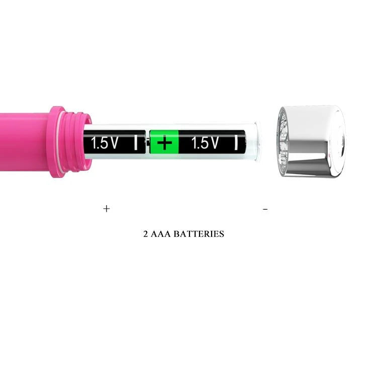 Vibromasseur classique Reginald 12 fonctions – rechargeable, rose | Pretty Love