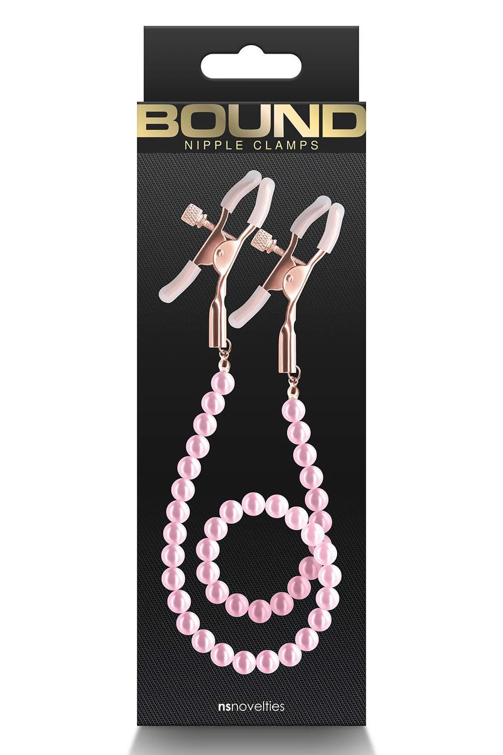 Pinzas para pezones Bound Clamps DC1 – rosa | NS Novelties