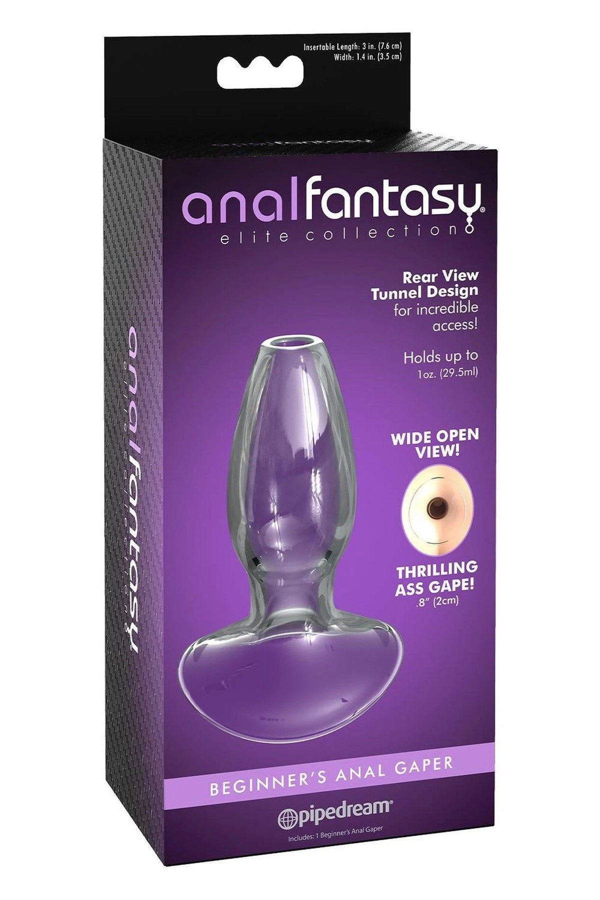 Plug anale Caper 9.6 cm – trasparente | Anal Fantasy Elite