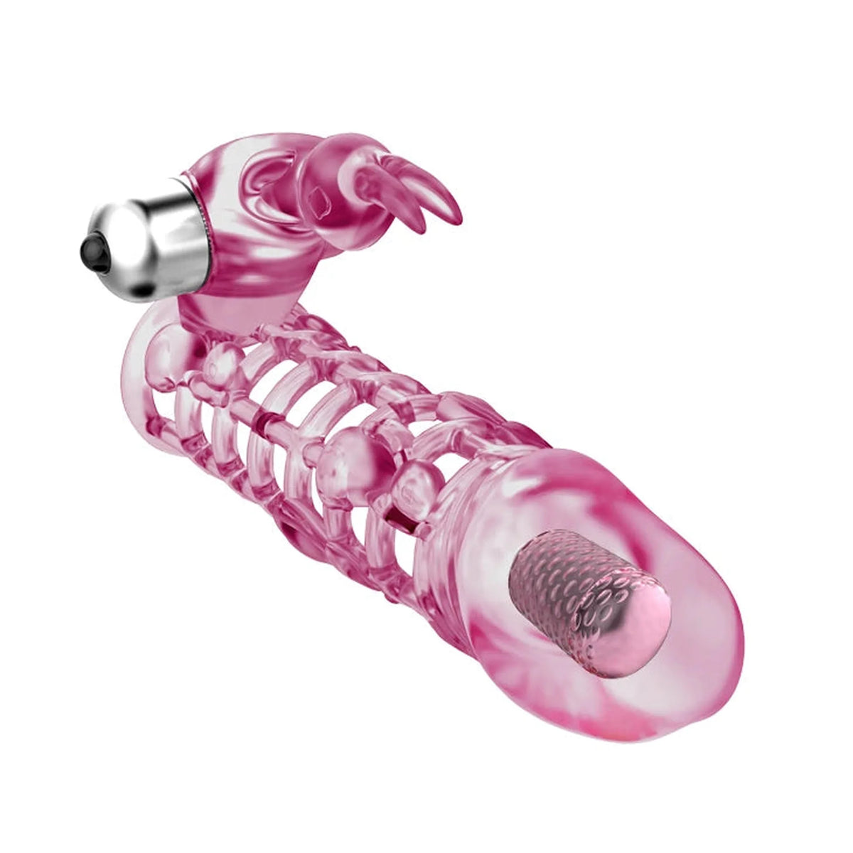 Gaine de pénis Ultimate 10 fonctions – vibrante, rose | Baile
