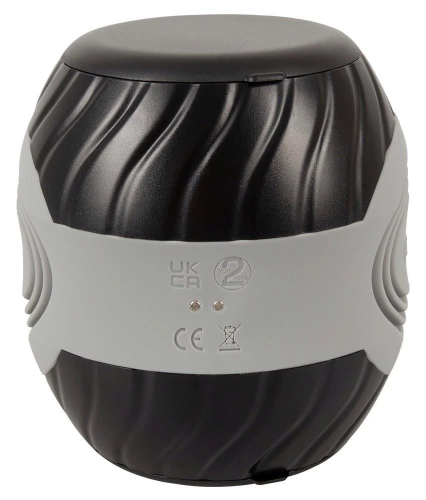 Masturbatore Donut 10.3 cm – ricaricabile, nero