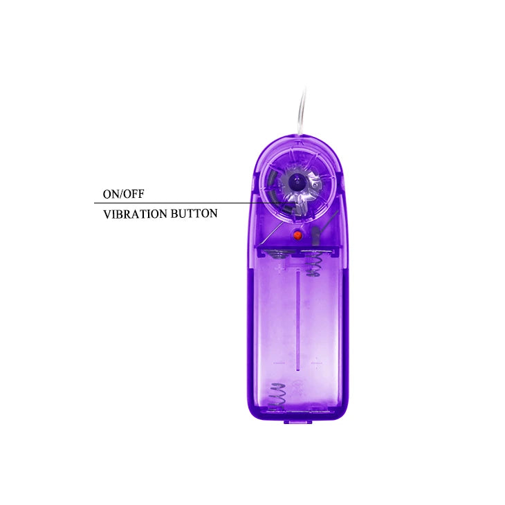 Vibratore anale – con telecomando, viola | Baile