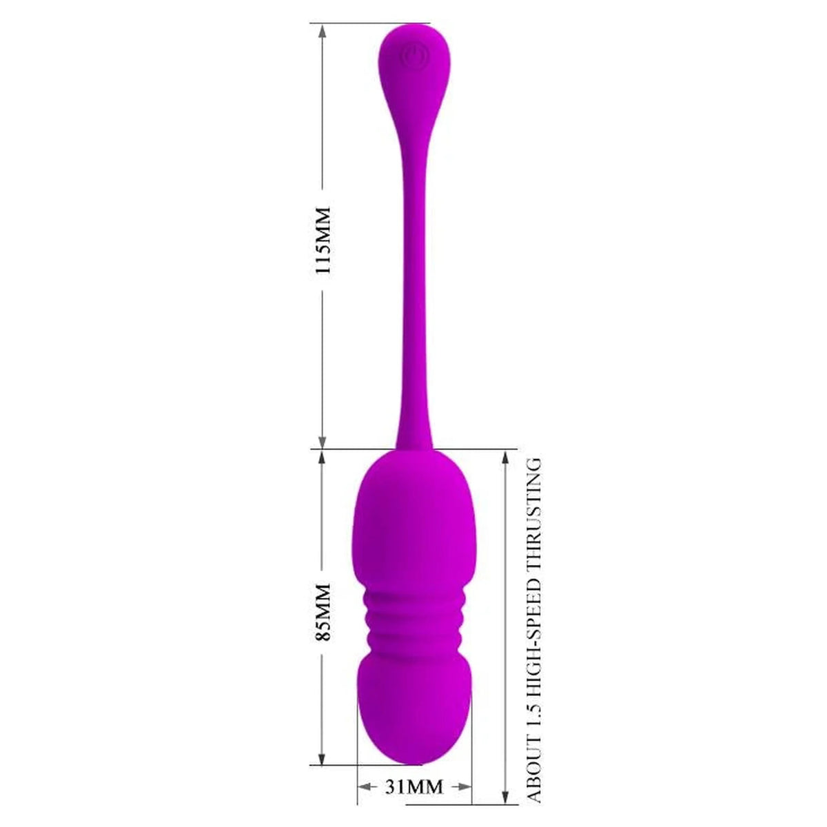 Huevo vibrador Callieri 12 Memory 12 funciones – con mando a distancia, morado | Pretty Love