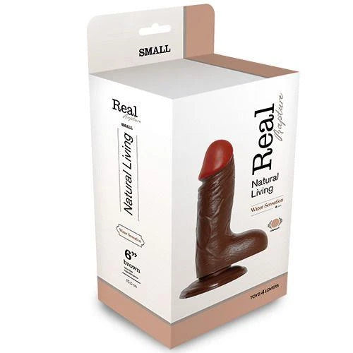 Vibrator-REALISTIC VIBRATOR REAL RAPTURE BROWN 6"