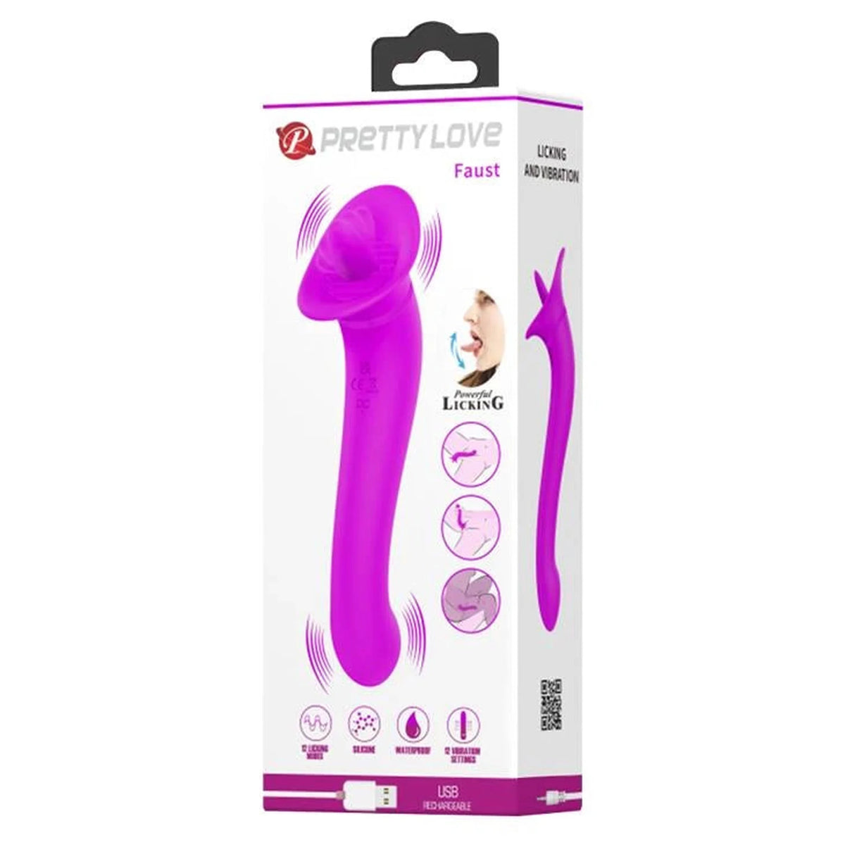 Stimolatore clitorideo Faust 12 funzioni – ricaricabile | Pretty Love