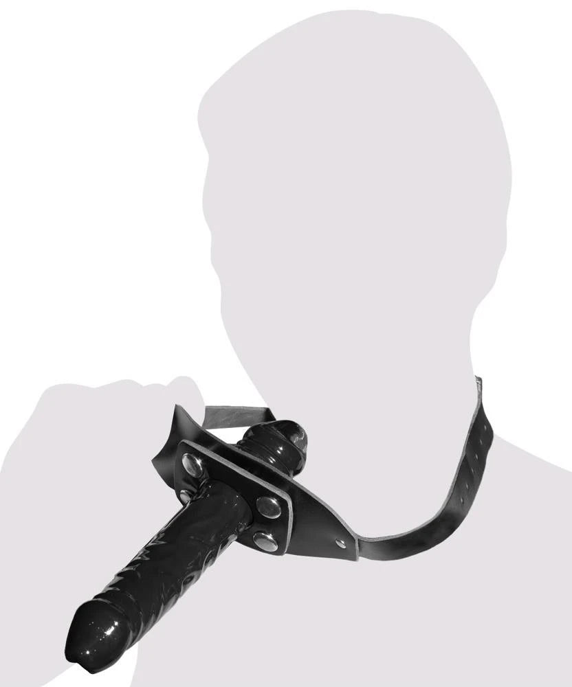 Pénis bâillon en cuir