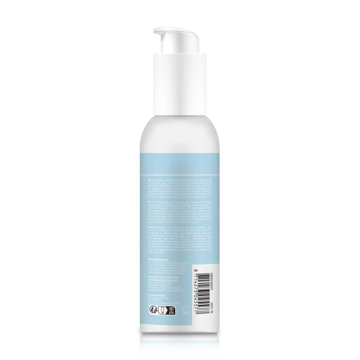 Gleitmittel 150 ml – auf Wasserbasis | Loveline - Pharmaceutics