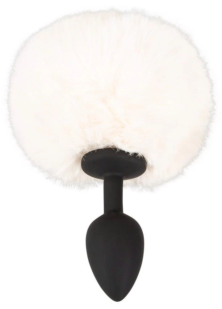 Butt plug fluffy tail 14.2 cm – white