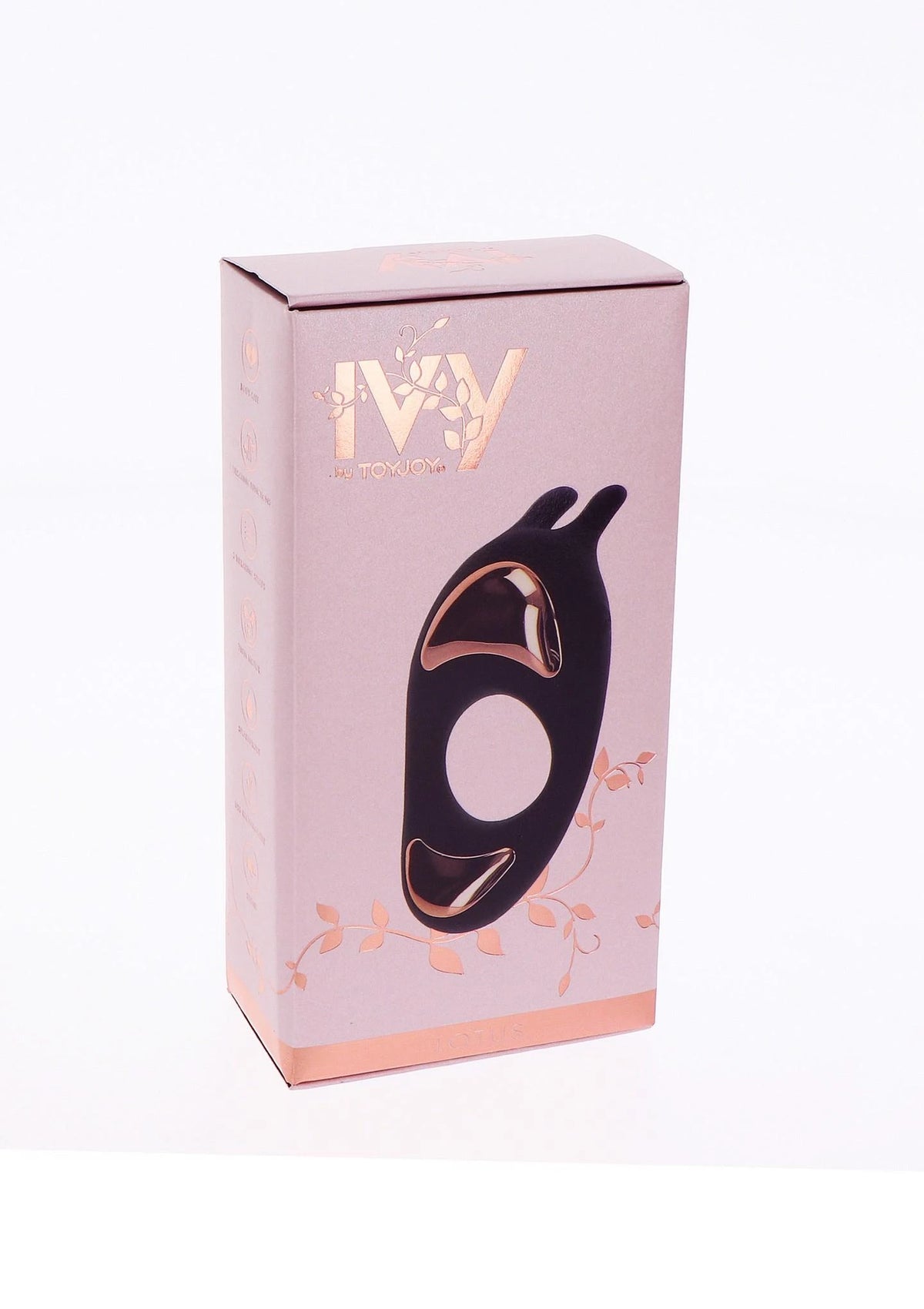Anneau pénien Lotus – vibrant, noir | ToyJoy