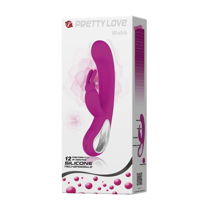 Rabbit-Vibrator Webb 12 Funktionen – wiederaufladbar | Pretty Love