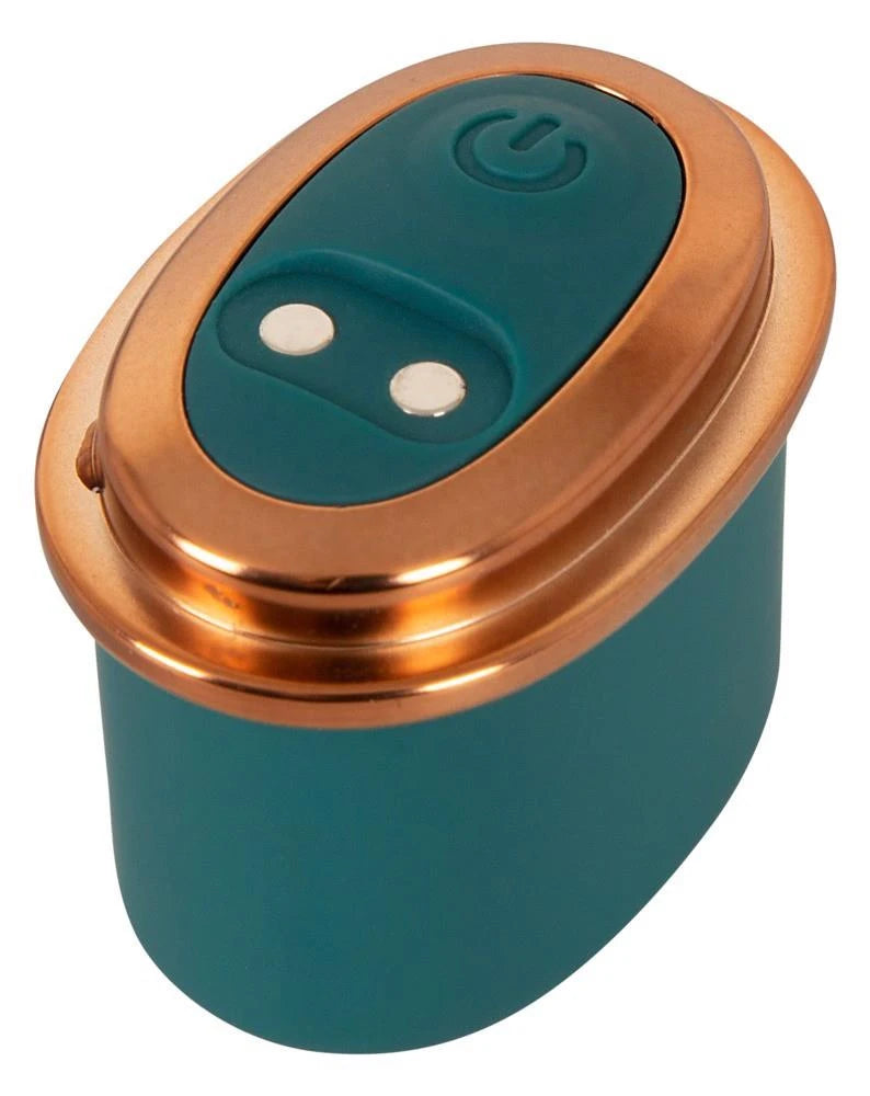 Mini vibratore Attachments 10 funzioni – con telecomando, verde | Couples Choice