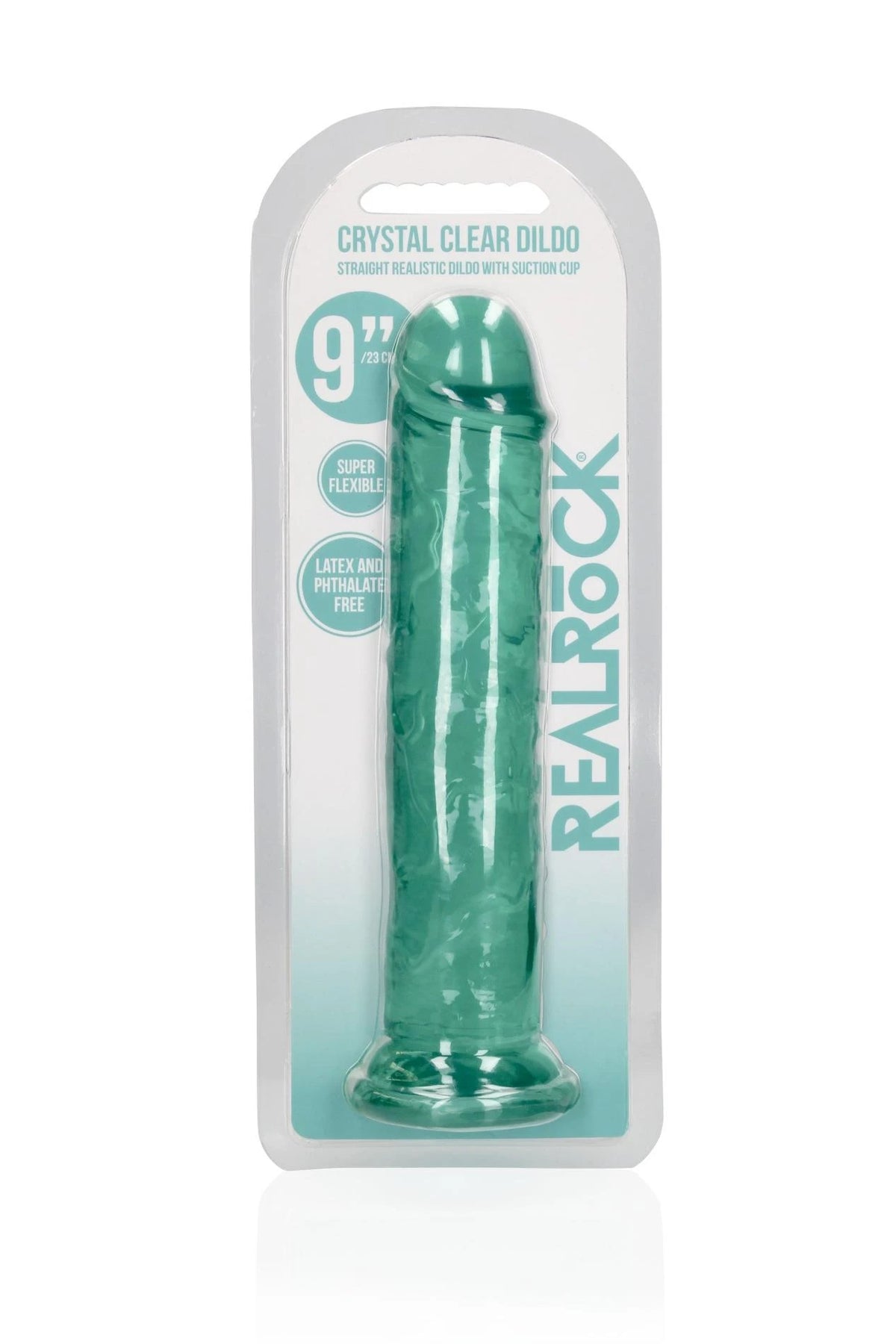 Consolador realista Straight 7.2 cm – con ventosa, turquesa | RealRock