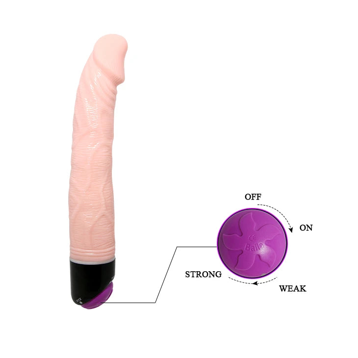 Vibratore realistico Adour Club – in cyberskin, nude BW-006036R | Baile