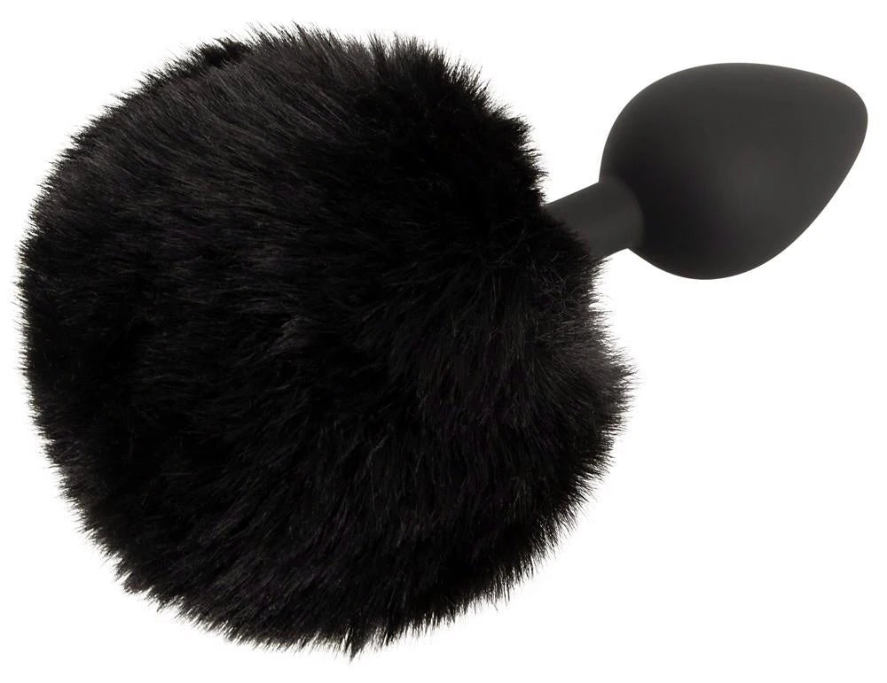 Plug anale fluffy tail 14.2 cm – nero