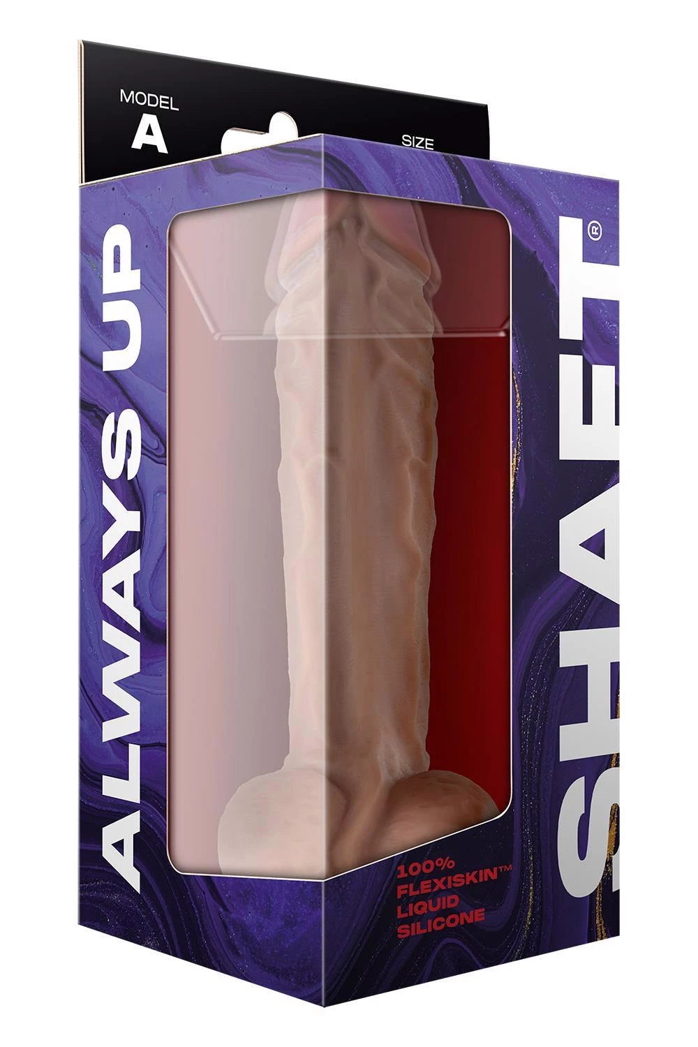 TIGE MODÈLE A PÉNIS EN SILICONE LIQUIDE DE 10,5 POUCES AVEC TESTICULES PIN