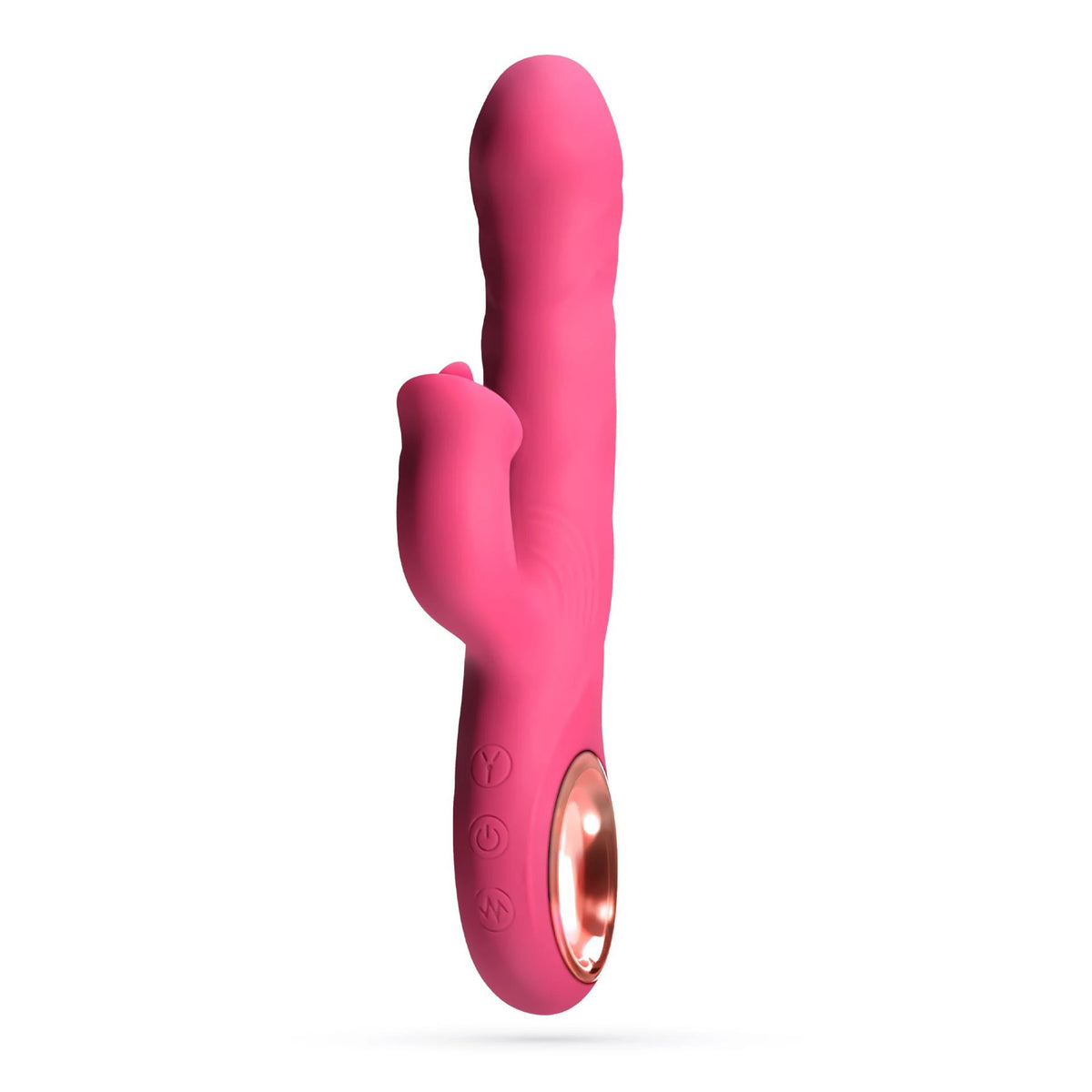 Vibromasseur rabbit Mirenca Wiggle 10 fonctions – rose | Crushious