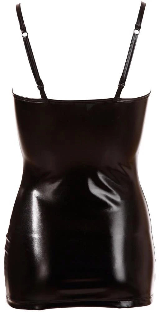 Vestito – wetlook, nero | Cottelli PARTY