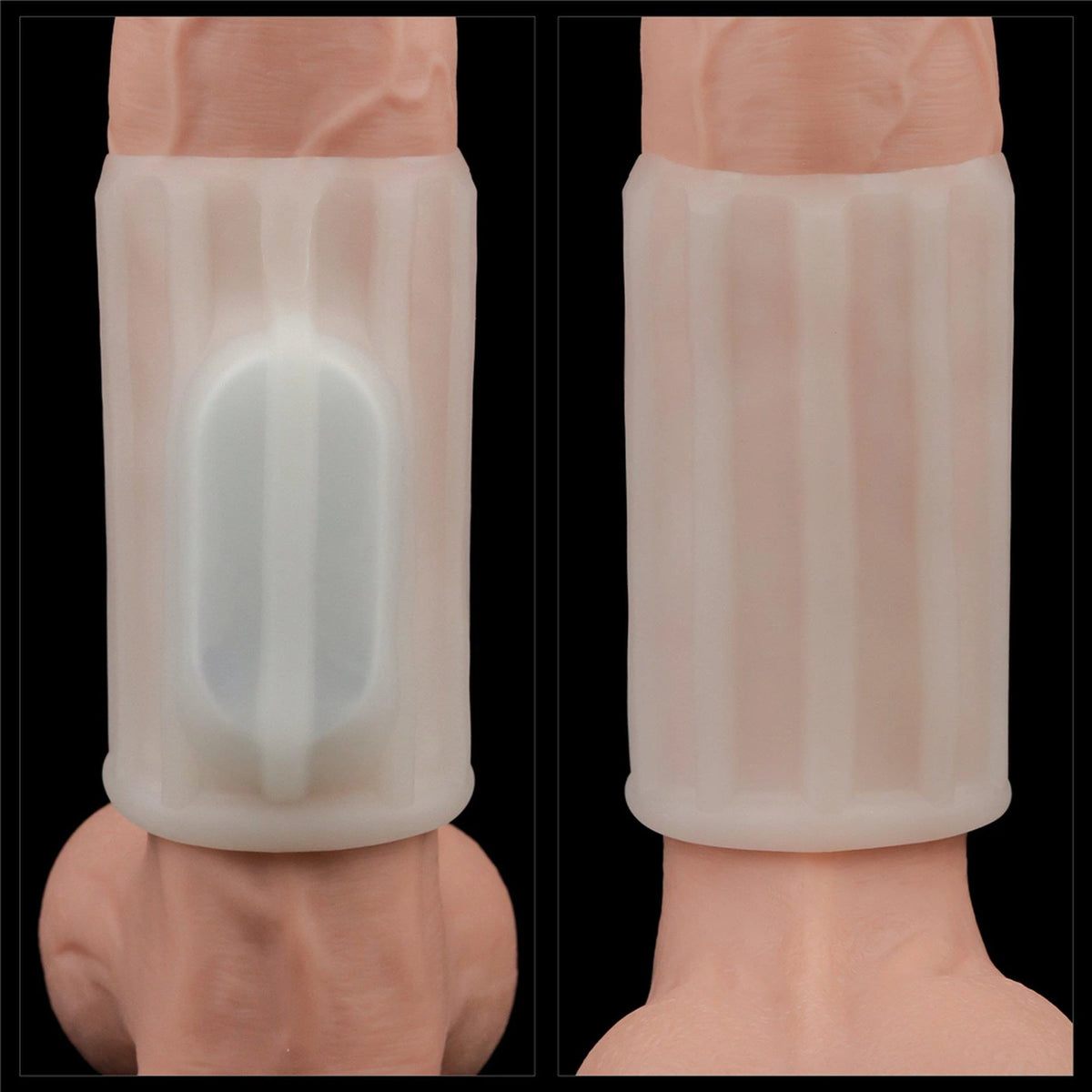 Anneau pénien Ridge Knights – vibrant, blanc | Lovetoy