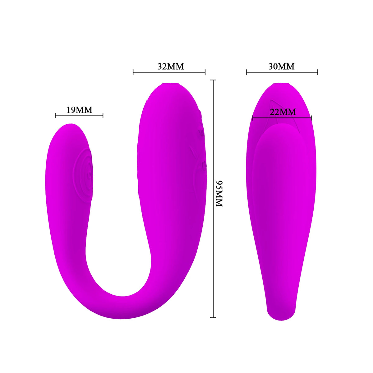 Clitoral stimulator Fascination 30 functions – rechargeable, fuchsia | Pretty Love
