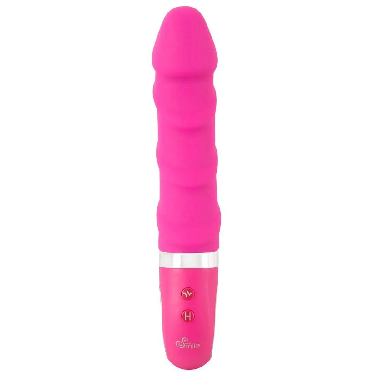 Klassischer Vibrator 12 Funktionen – wiederaufladbar, mit Wärmefunktion, rosa | Sweet Smile