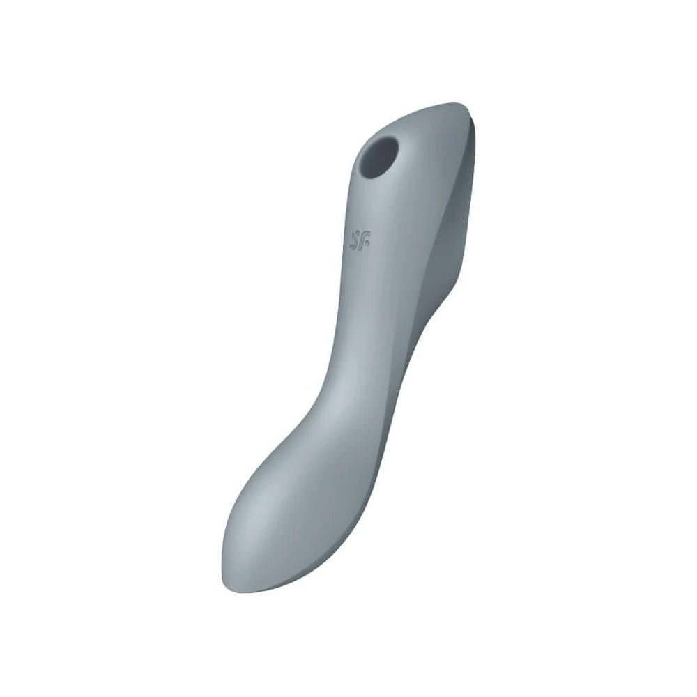 Estimulador de clítoris Curvy Trinity 3 – tallas grandes, gris | Satisfyer