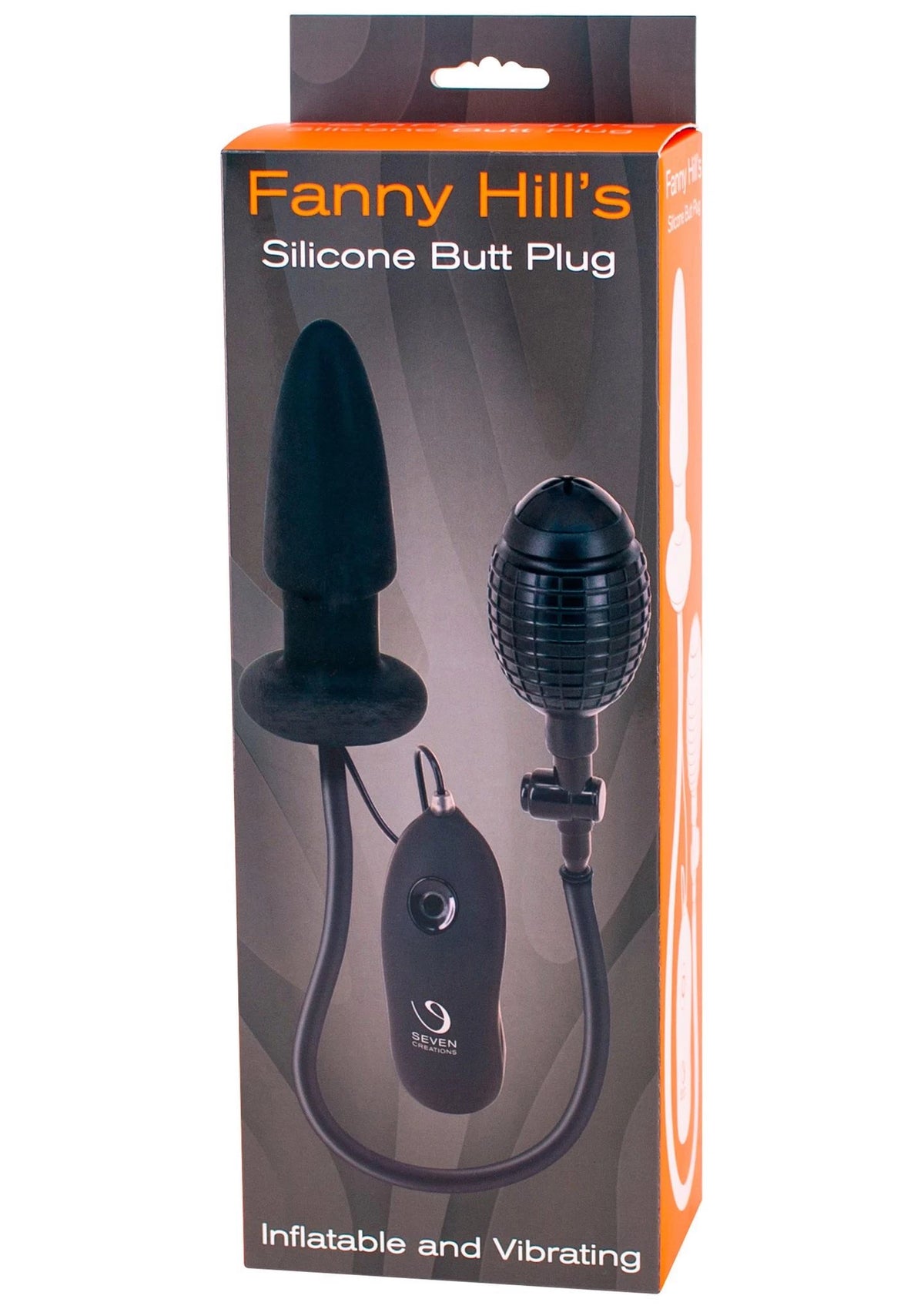 Butt plug Fanny Hill Buttplug – inflatable, black | Seven Creations