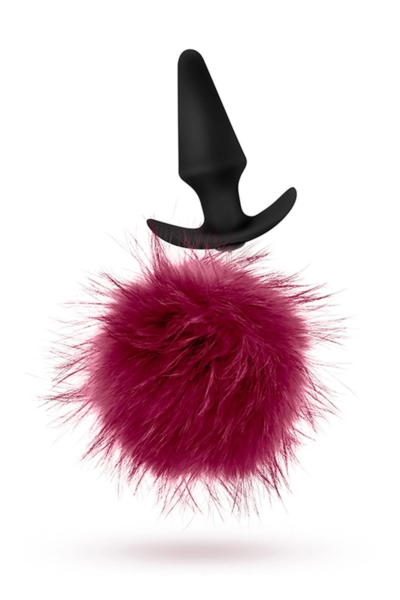 Bouchon-POM BOUCHONS EN FOURRURE AVEC POMPON BORDEAUX