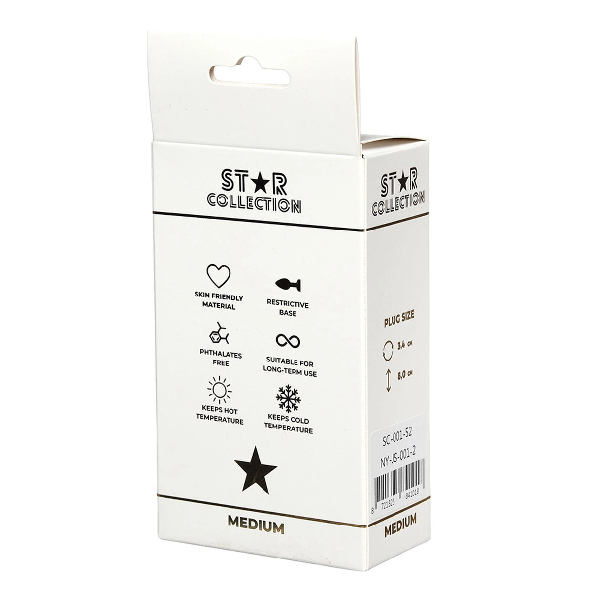 Plug anal Stone – con joya 57-SC-001-52 | Star Collection