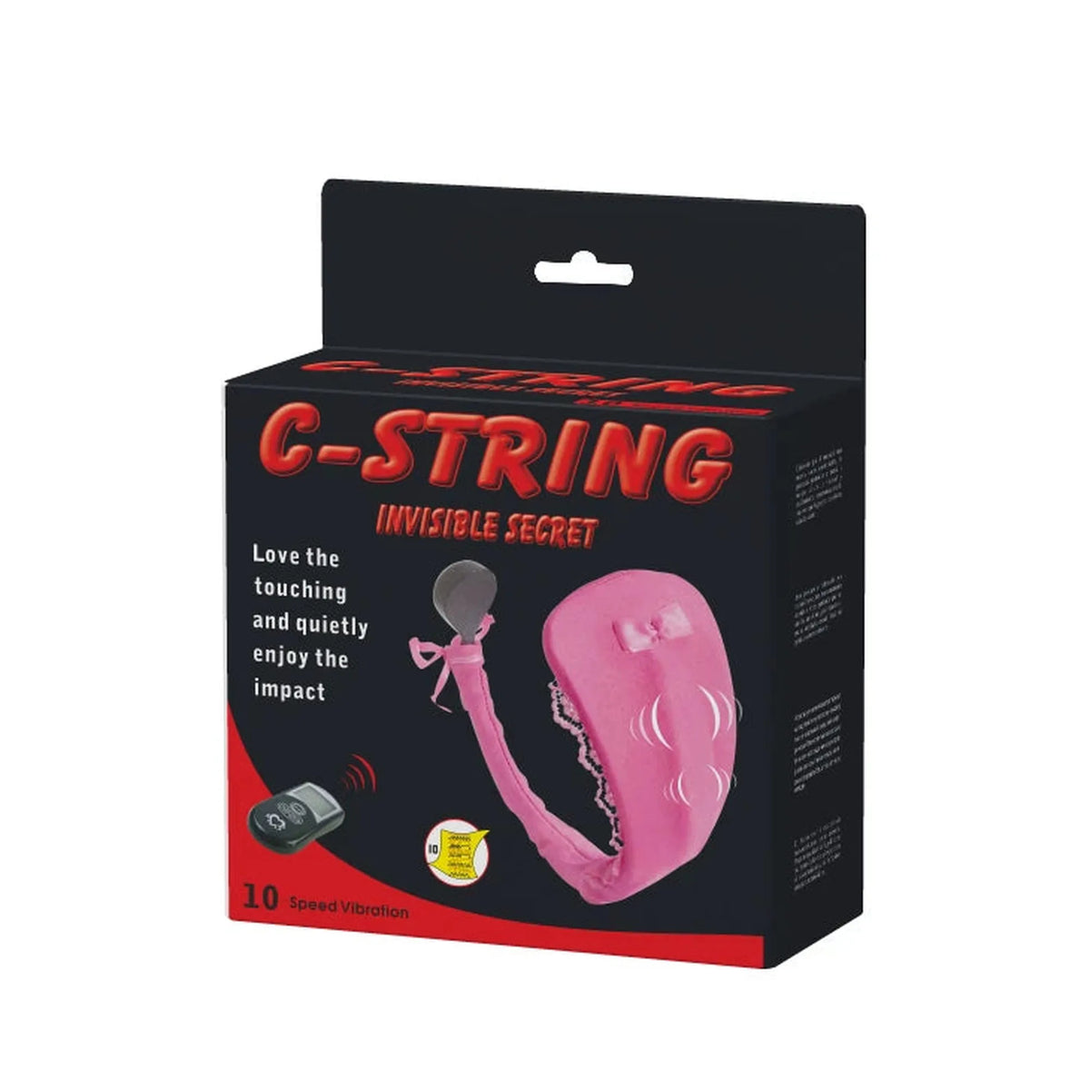 Estimulador de clitóris Invisible 10 funções – com controlo remoto, rosa | Baile