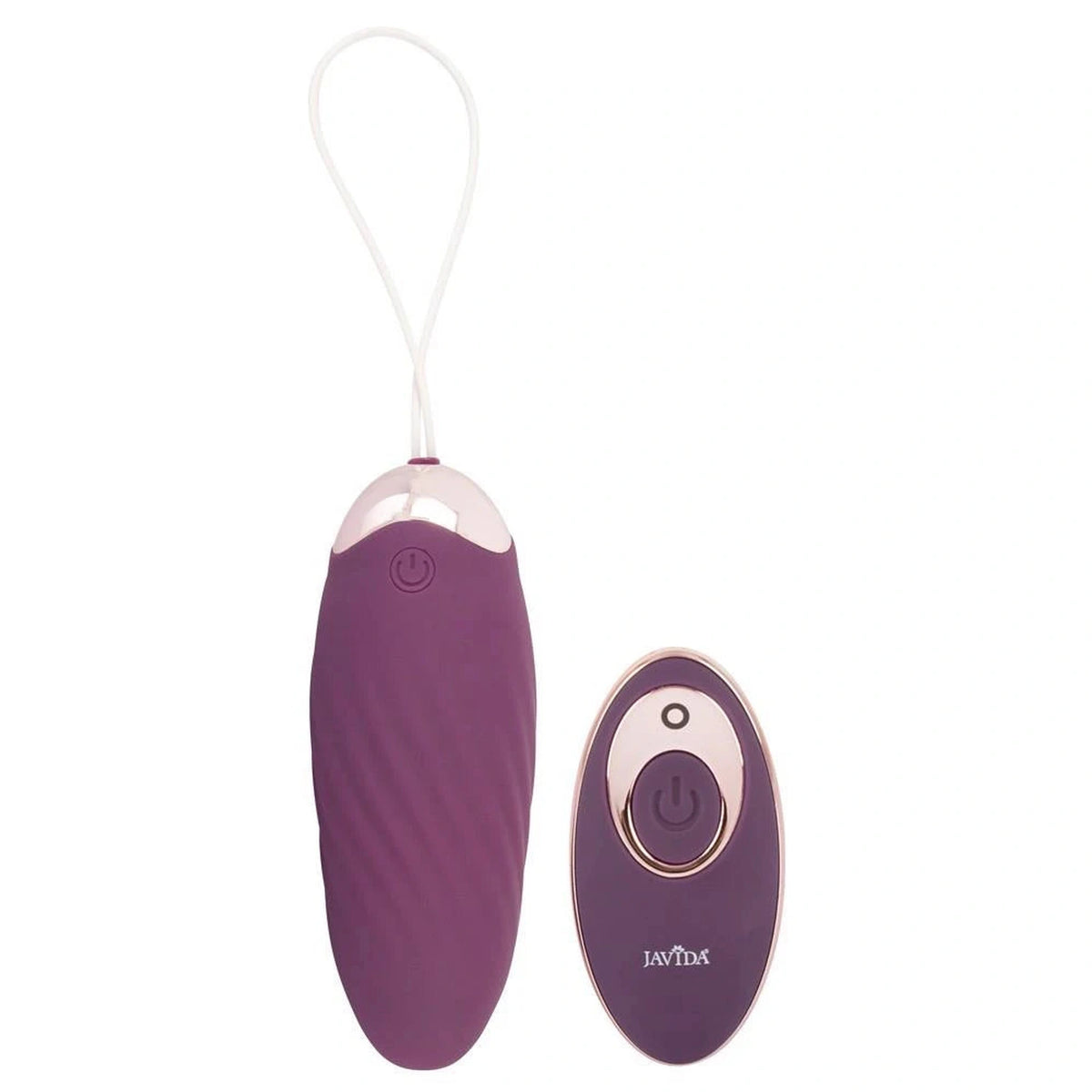 Huevo vibrador Shaking 18 cm – con mando a distancia, morado | JAVIDA